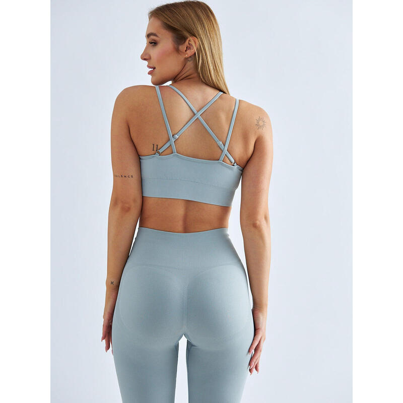 Sport-BH Fitness Bustier verstellbarer Rücken