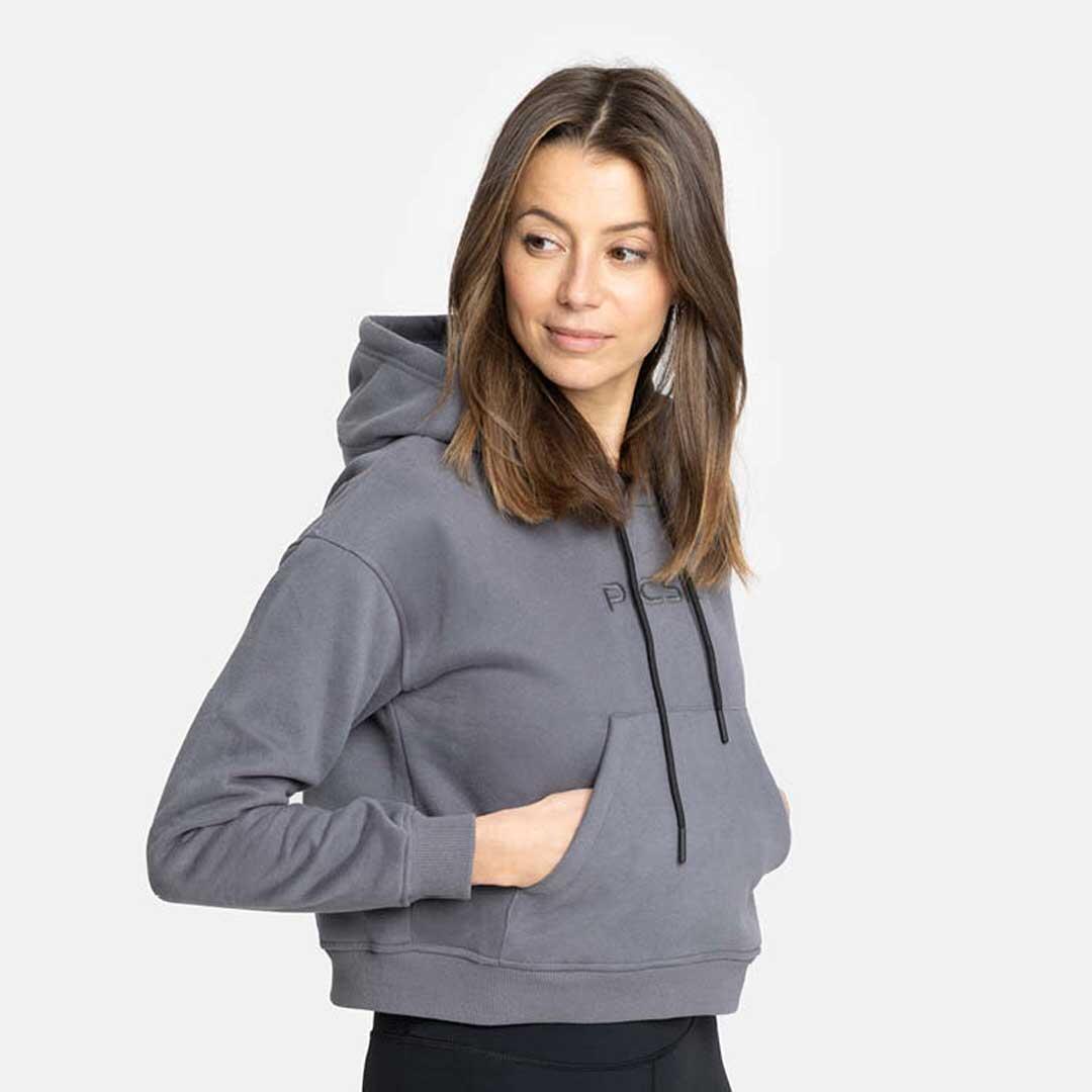 Sweatshirt Curta com Capuz Feminina Core 2/3