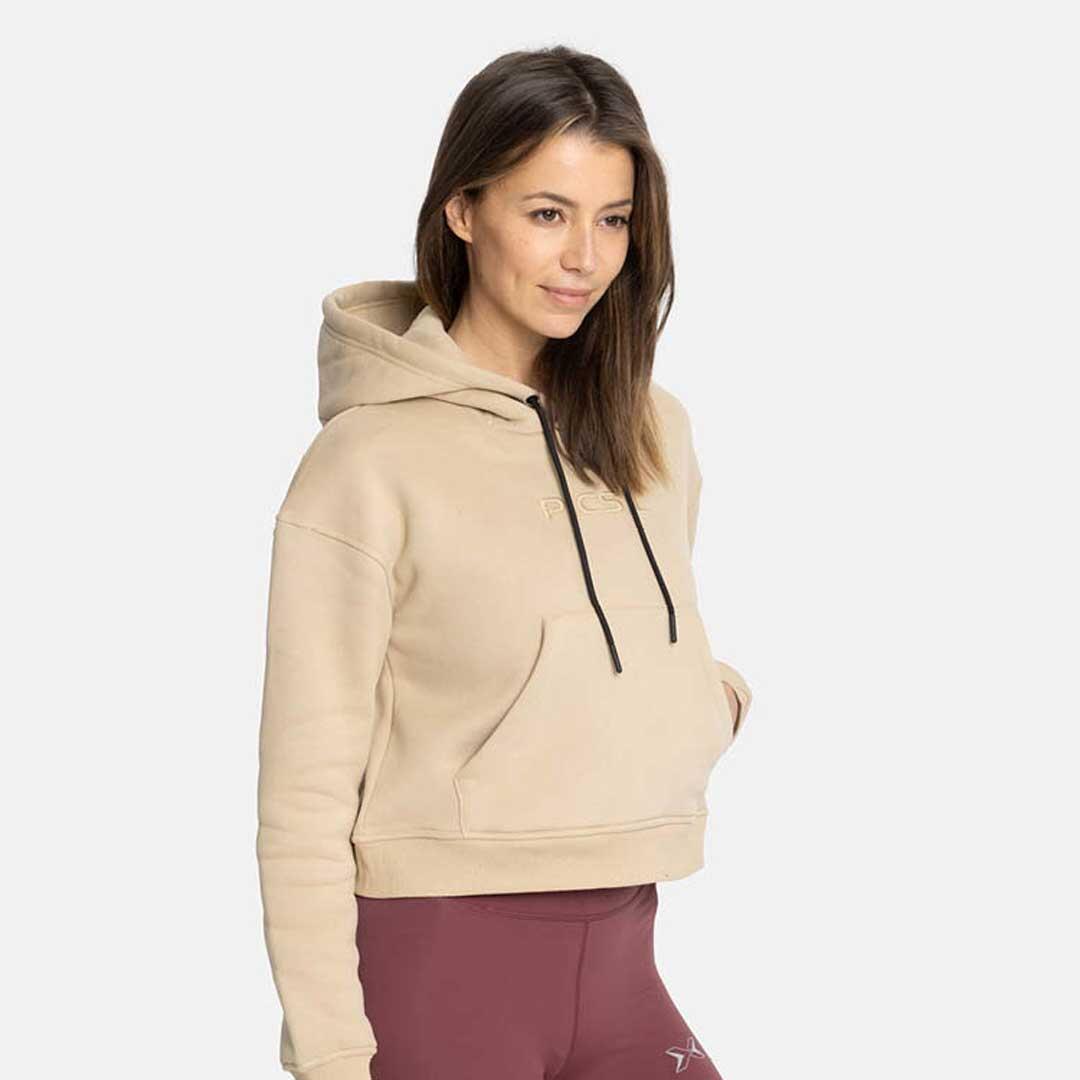 Sweatshirt Curta com Capuz Feminina Core 2/3