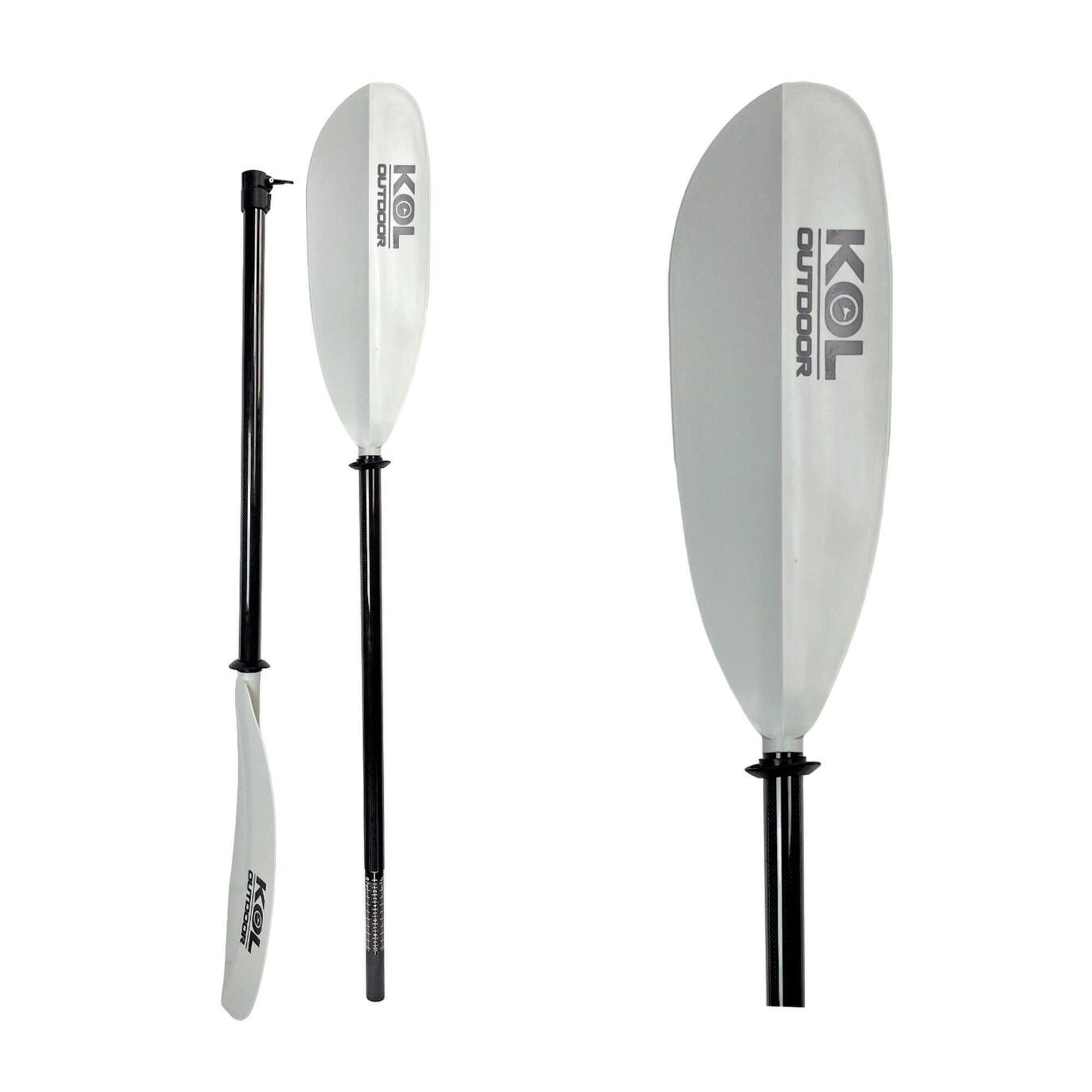 KOL OUTDOOR Remo telescópico de 2 peças carbono + nylon 210-220cm