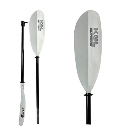 Pagaia Kayak Carbonio Telescopica 2 Pezzi 210-220 cm Bianca 950 g Smontabile