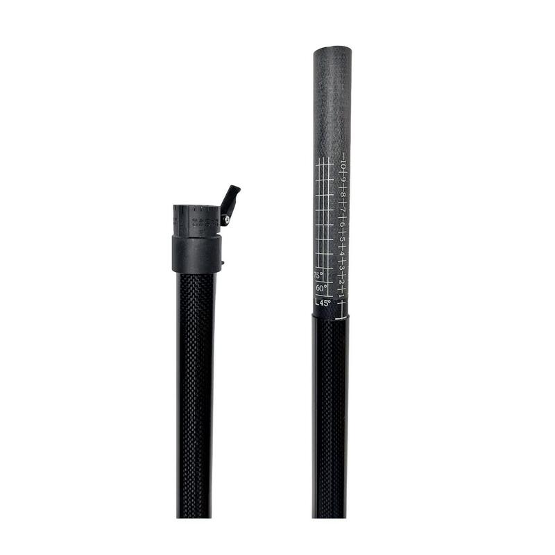 Pagaie télescopique 2 pièces fibre de carbone + nylon, 210-220cm