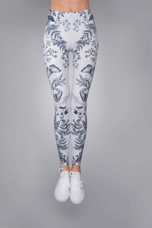 Legginsy sportowe damskie DEEP TRIP Botanic
