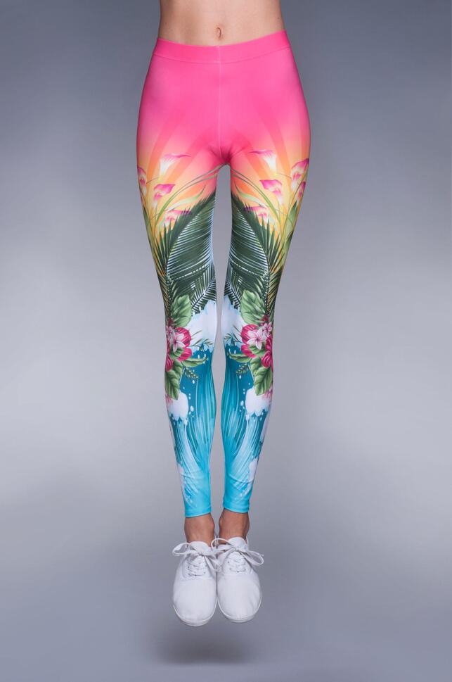 Legginsy sportowe damskie DEEP TRIP Aloha