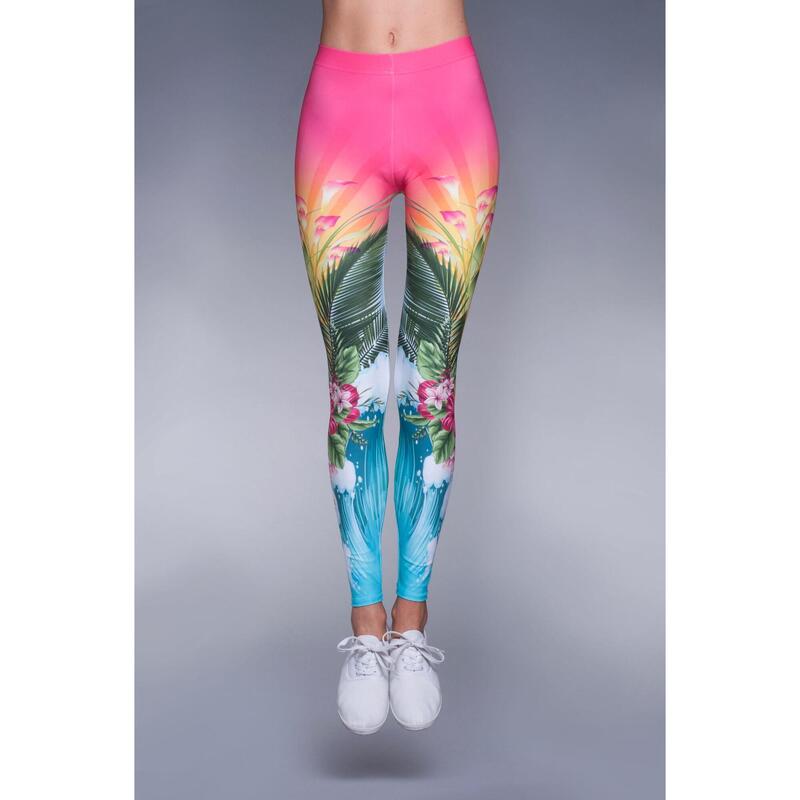 Legginsy sportowe damskie DEEP TRIP Aloha