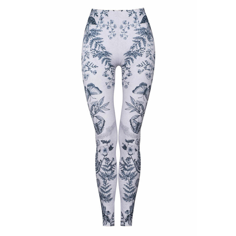 Legginsy sportowe damskie DEEP TRIP Botanic