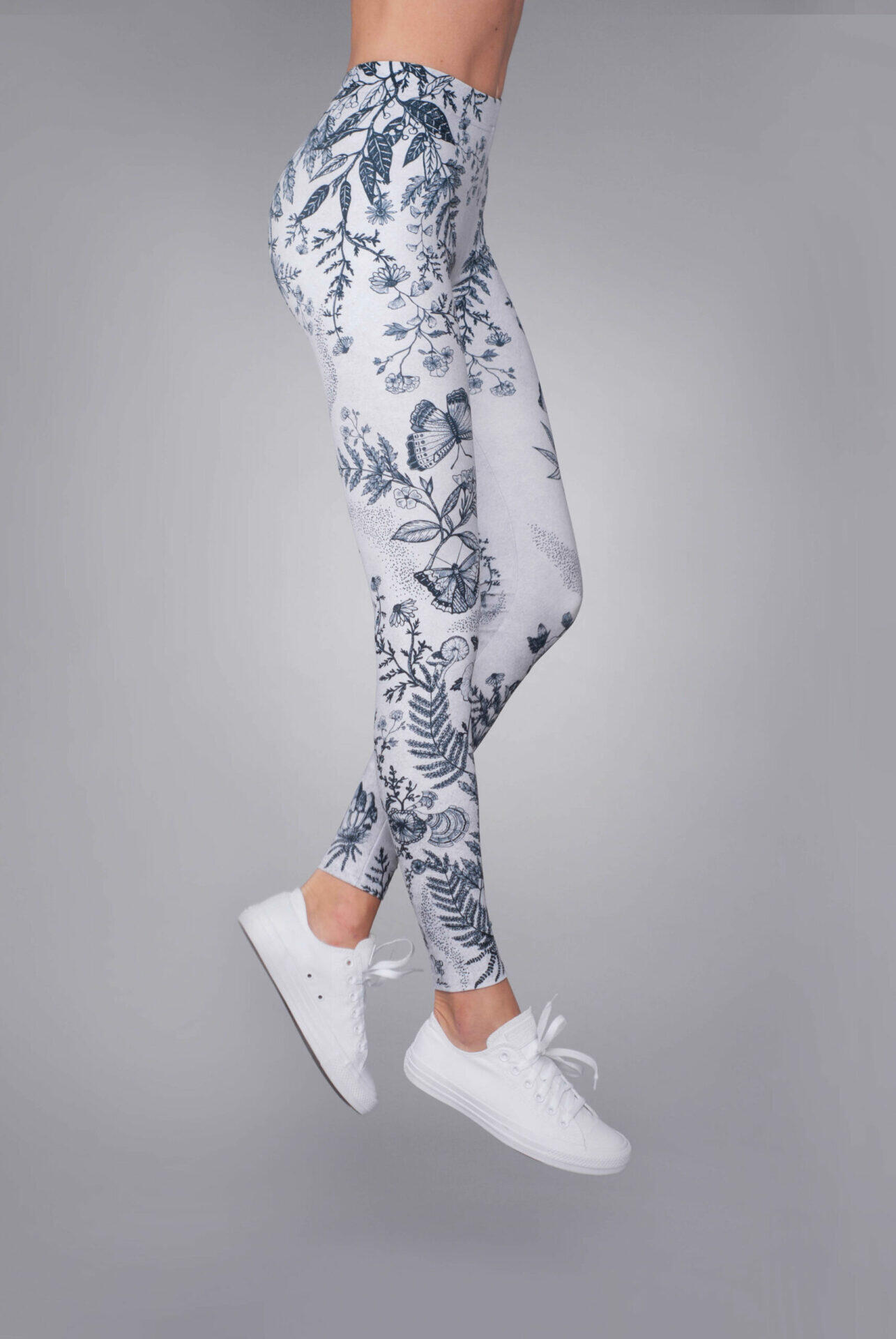 Legginsy sportowe damskie DEEP TRIP Botanic 3/6