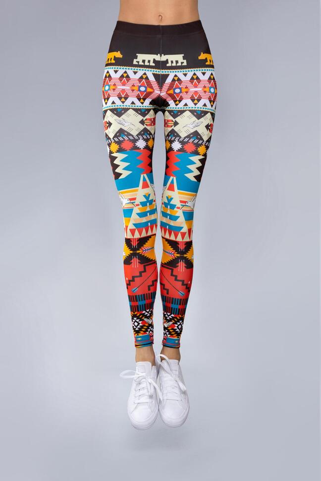 Legginsy sportowe damskie DEEP TRIP Peru
