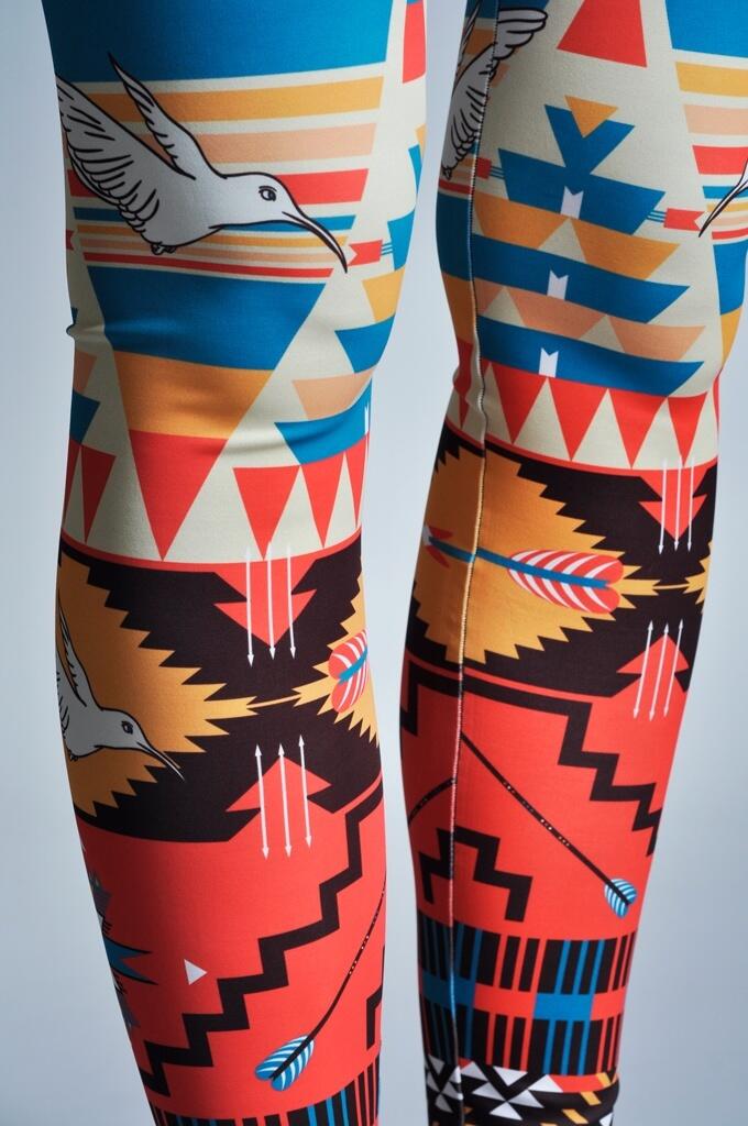 Legginsy sportowe damskie DEEP TRIP Peru 4/6