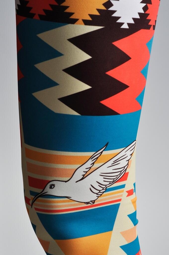 Legginsy sportowe damskie DEEP TRIP Peru 5/6