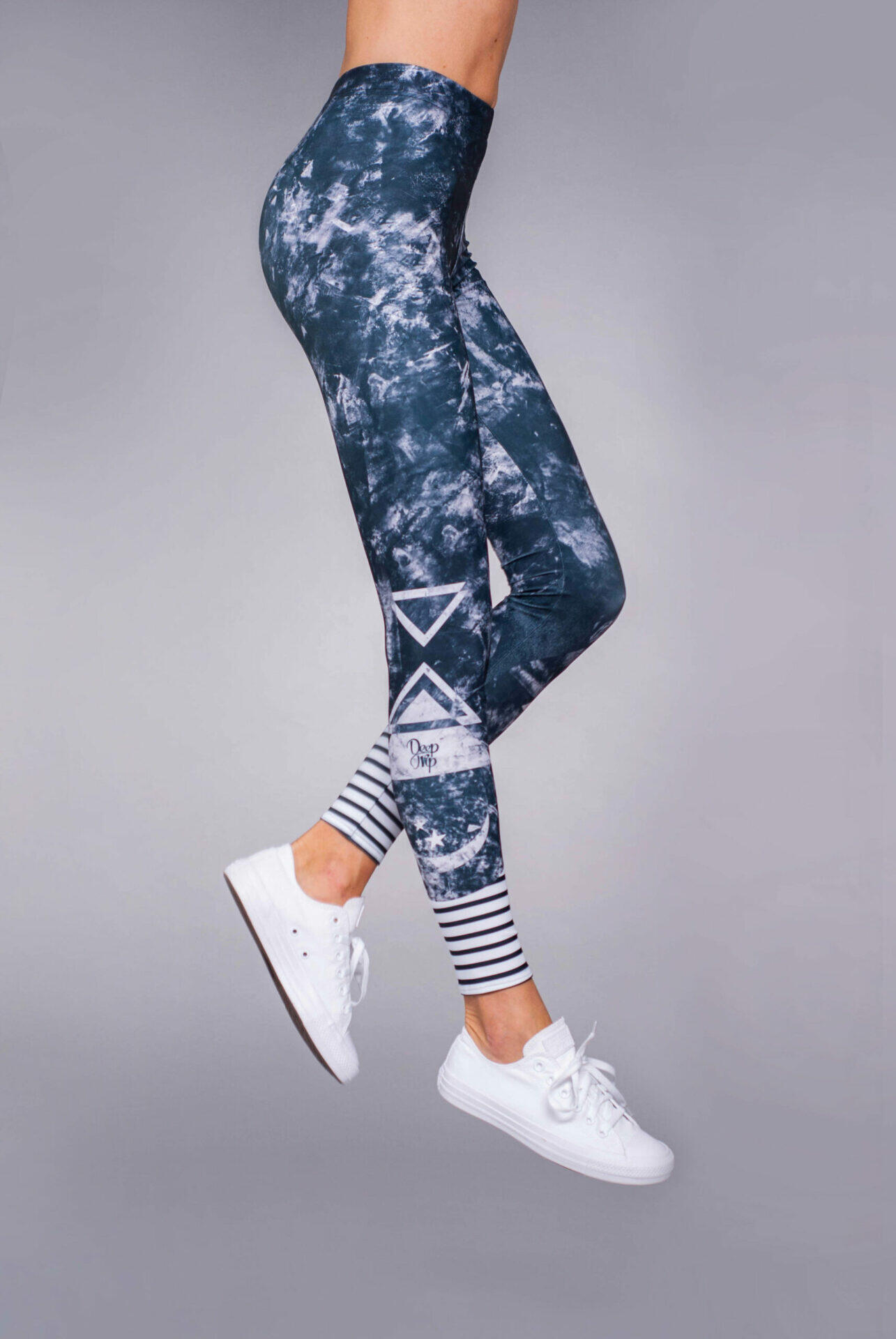 Legginsy sportowe damskie DEEP TRIP Carbon 3/6