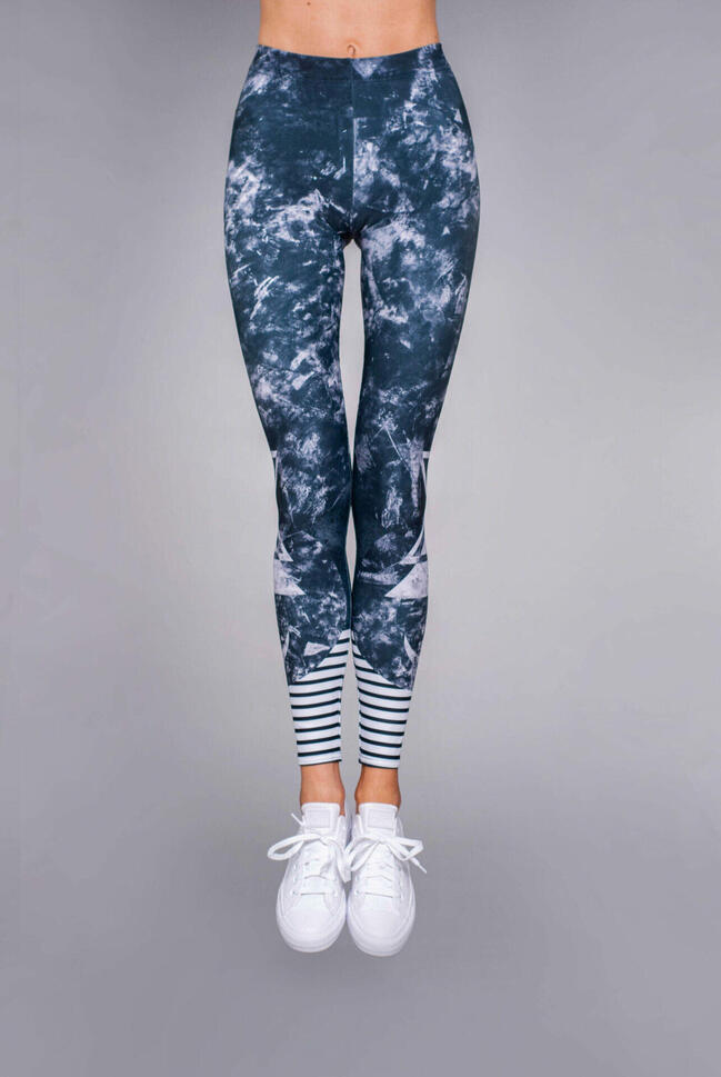Legginsy sportowe damskie DEEP TRIP Carbon