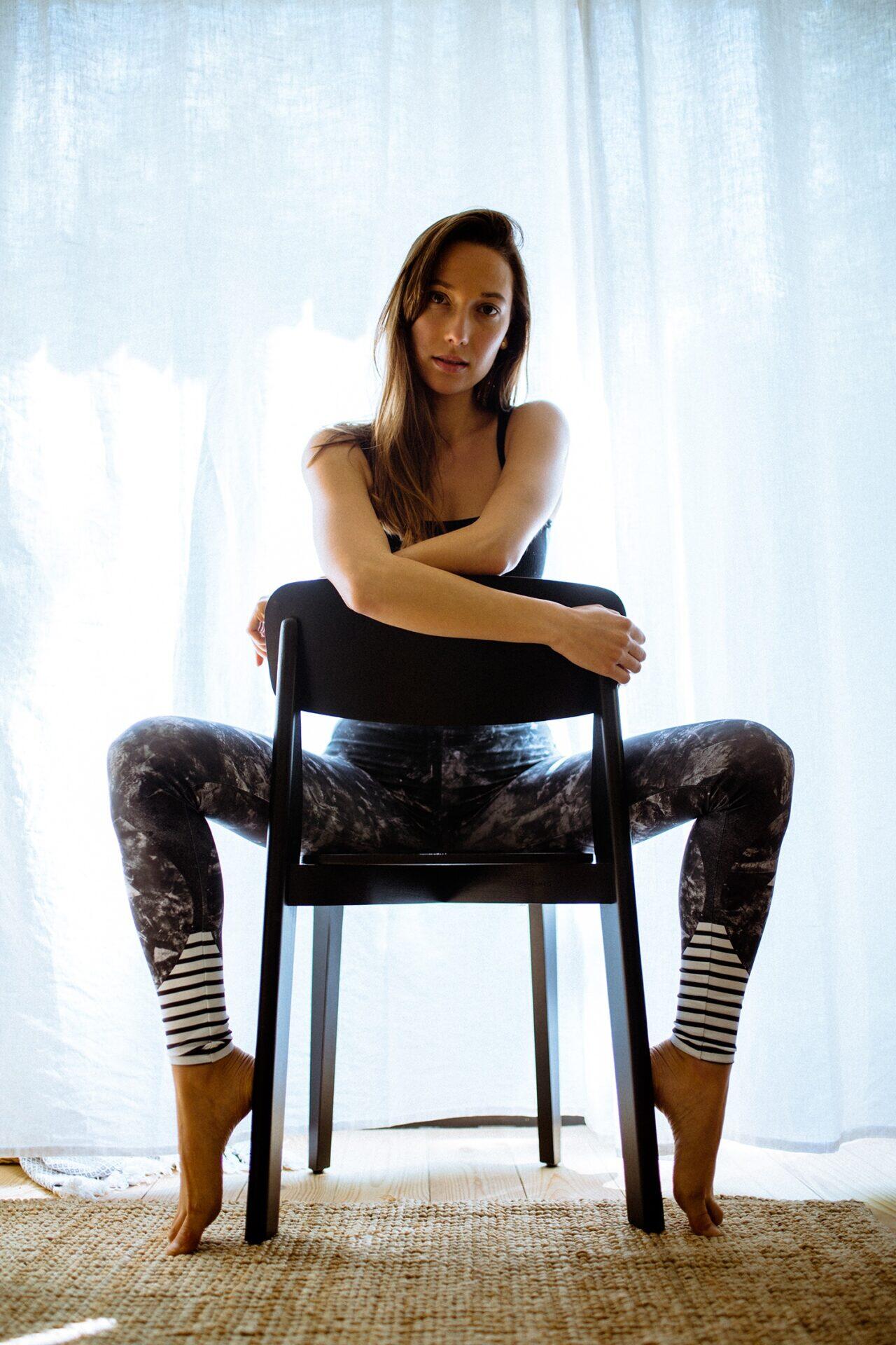 Legginsy sportowe damskie DEEP TRIP Carbon 4/6