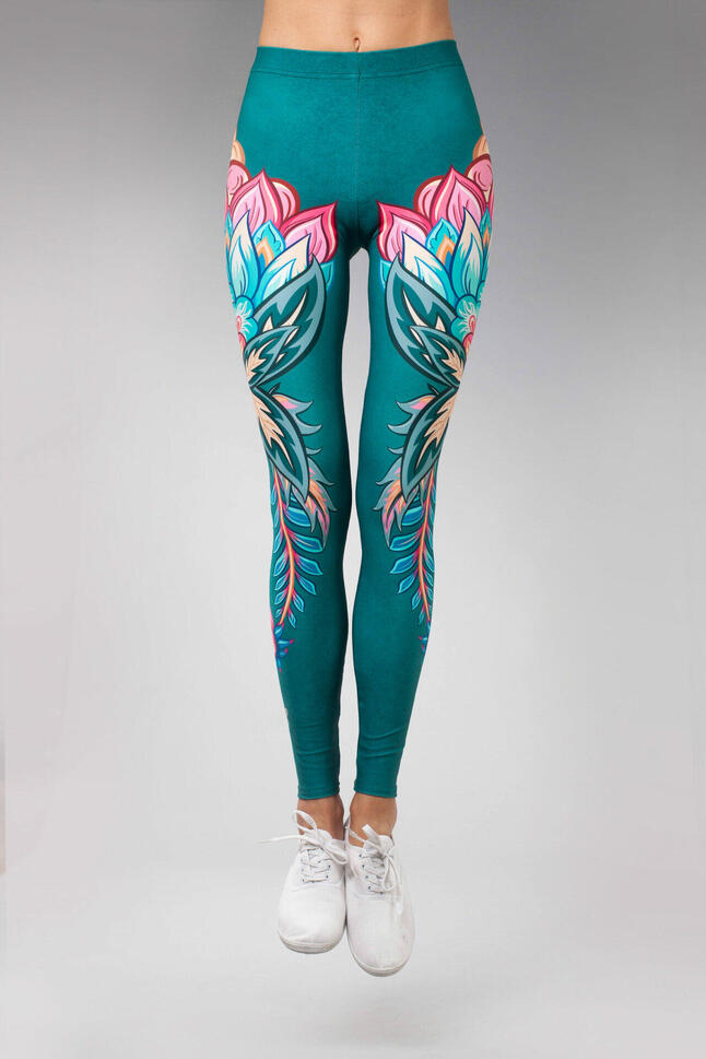 Legginsy sportowe damskie DEEP TRIP Flora