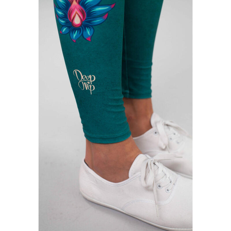 Legginsy sportowe damskie DEEP TRIP Flora