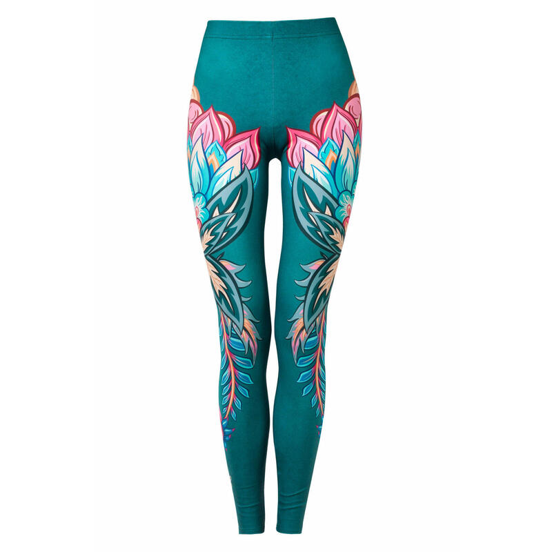 Legginsy sportowe damskie DEEP TRIP Flora