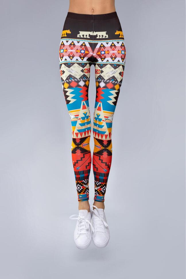 Legginsy sportowe damskie DEEP TRIP Peru