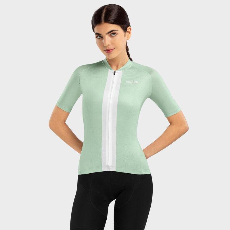 Maglia ultraleggera Ciclismo Donna M3 Senda SIROKO Verde Cenere