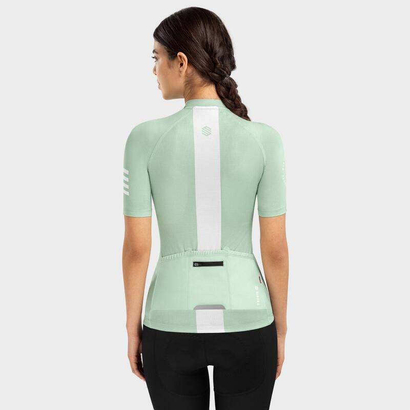 Camisola ultraleve Ciclismo SIROKO M3 Senda Verde Cinza Mulher