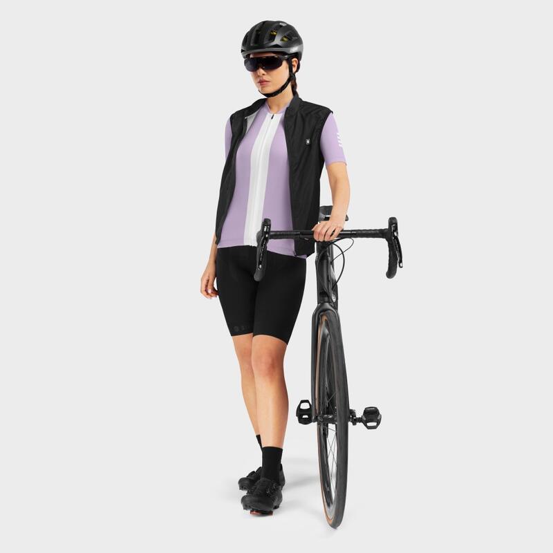 Maillot manga corta ultraligero ciclismo SIROKO M3 Acadia Malva Mujer