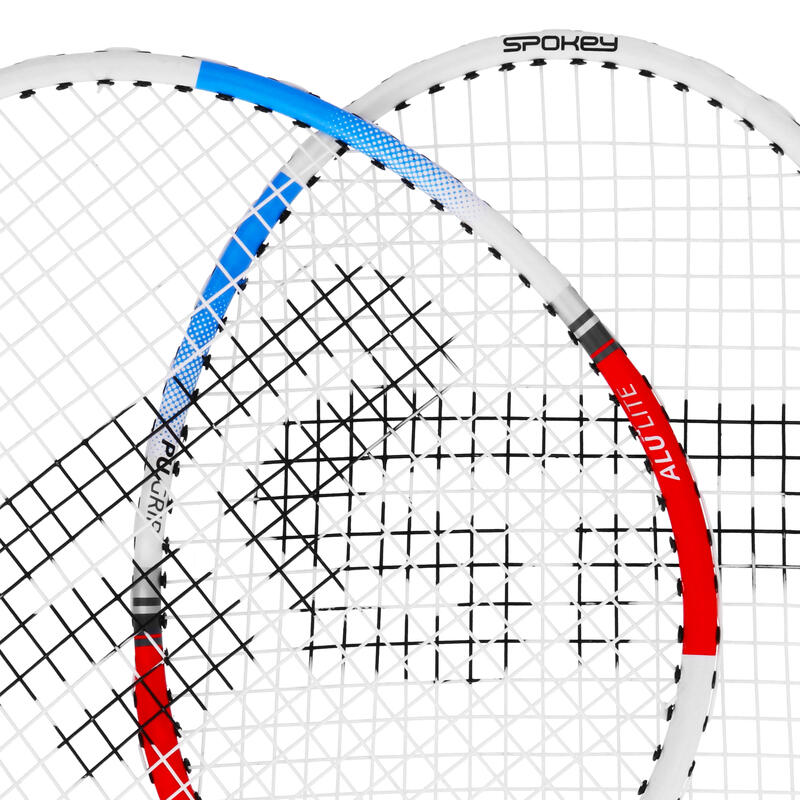 Zestaw do badmintona: 2 rakietki + pokrowiec Spokey Fit One II