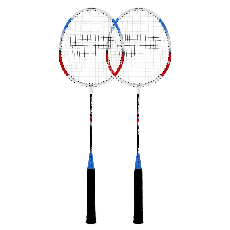 Zestaw do badmintona: 2 rakietki + pokrowiec Spokey Fit One II