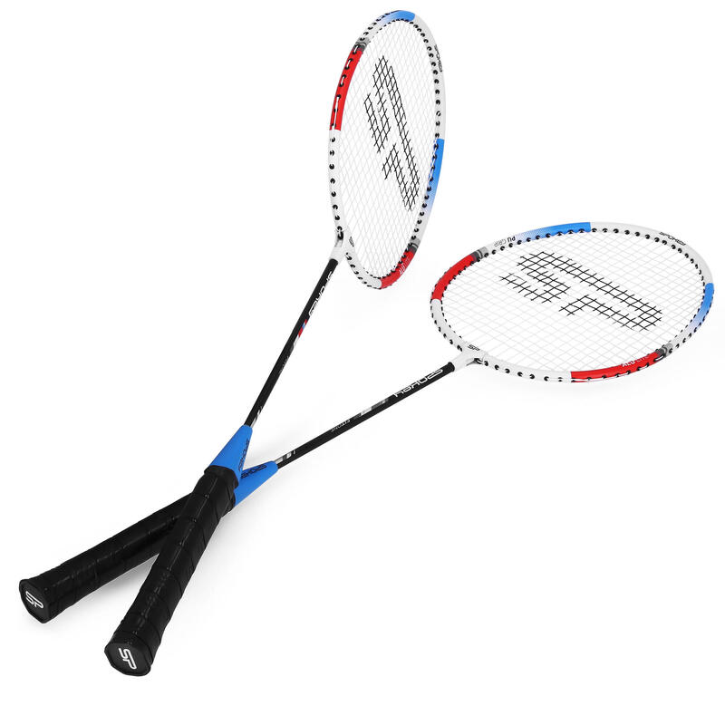 Zestaw do badmintona: 2 rakietki + pokrowiec Spokey Fit One II