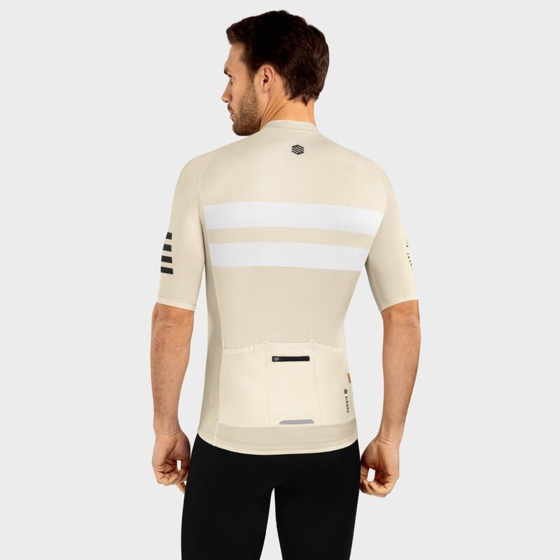 Ultralichtgewicht shirt Wielrennen SIROKO M3 Swift Beige Heren