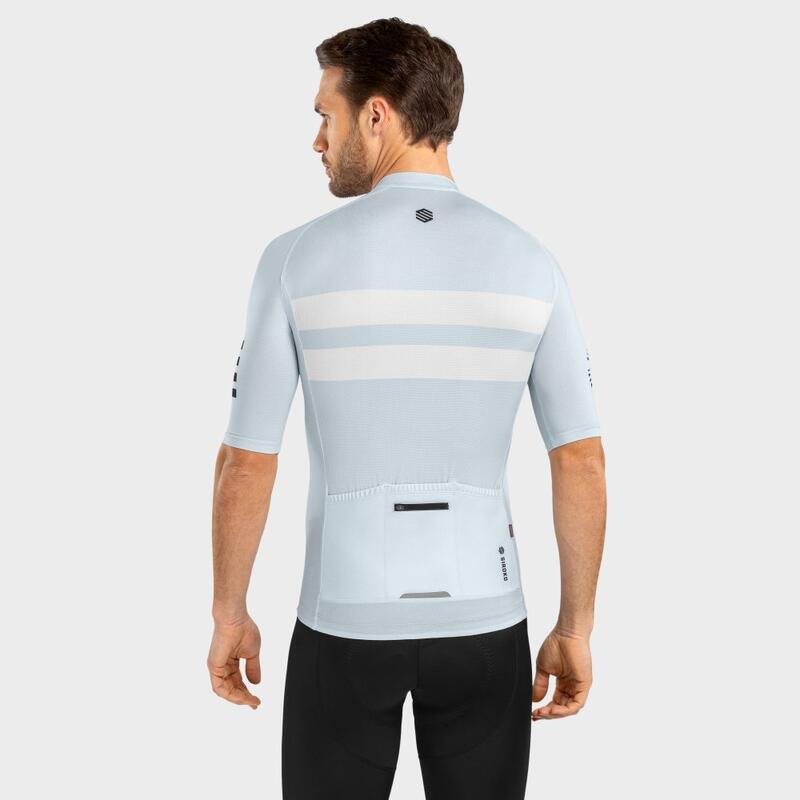 Ultraleichtes Trikot Radsport SIROKO M3 Bealach Hellblau Herren