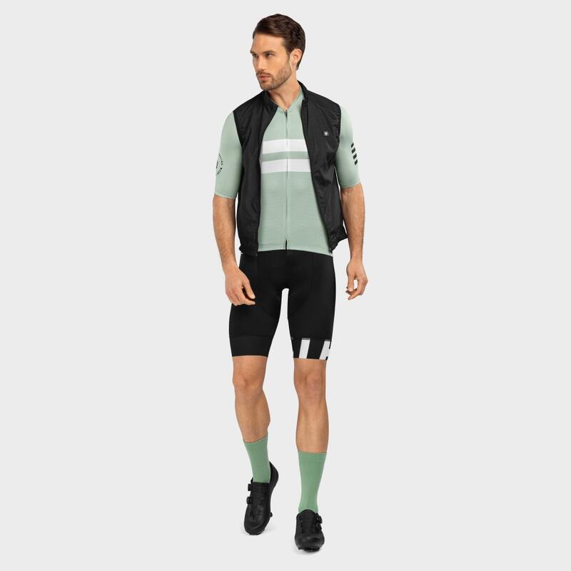 Camisola ultraleve Ciclismo SIROKO M3 Mustair Verde Cinza Homem