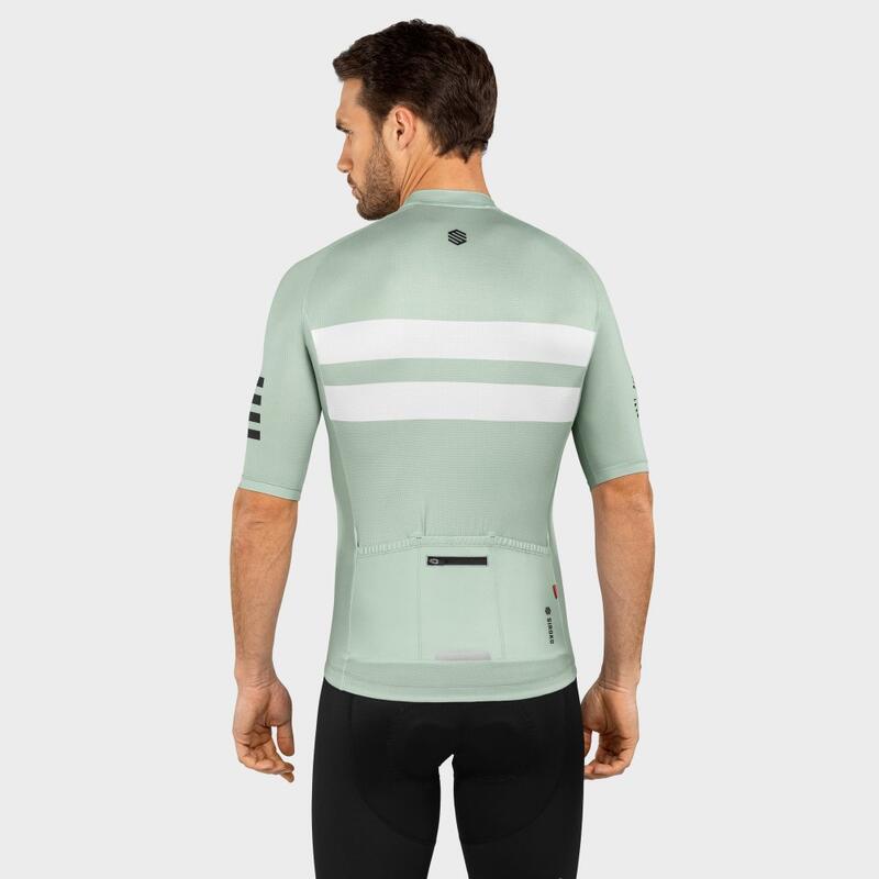 Camisola ultraleve Ciclismo SIROKO M3 Mustair Verde Cinza Homem