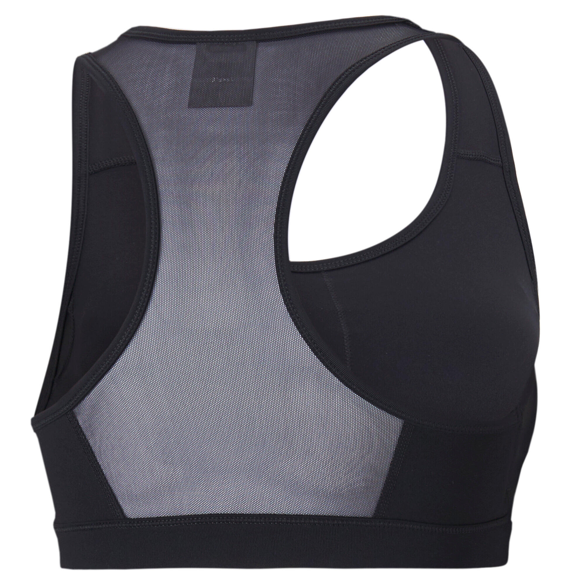 Sujetador deportivo de impacto medio 4Keeps Mujer PUMA Black White Big Cat 7/7