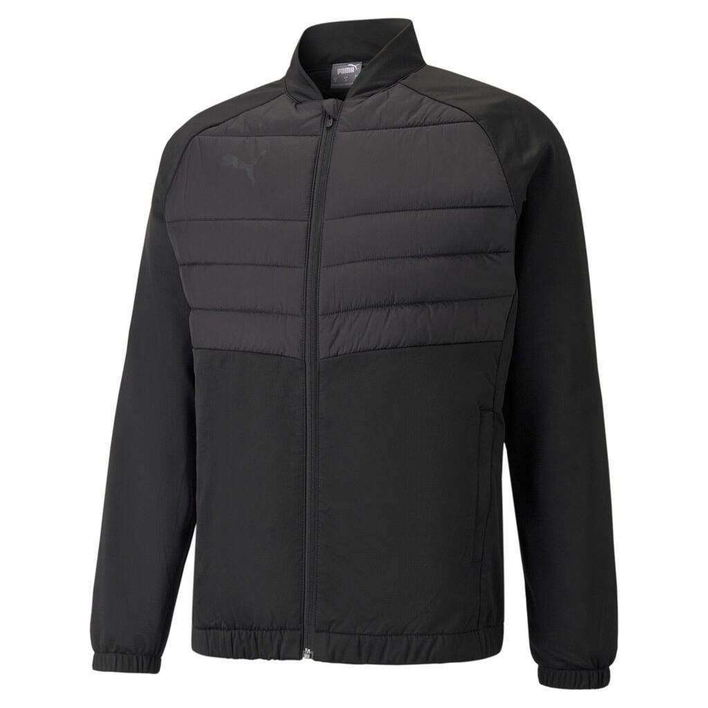 PUMA Mens teamLIGA Hybrid Football Jacket - Black