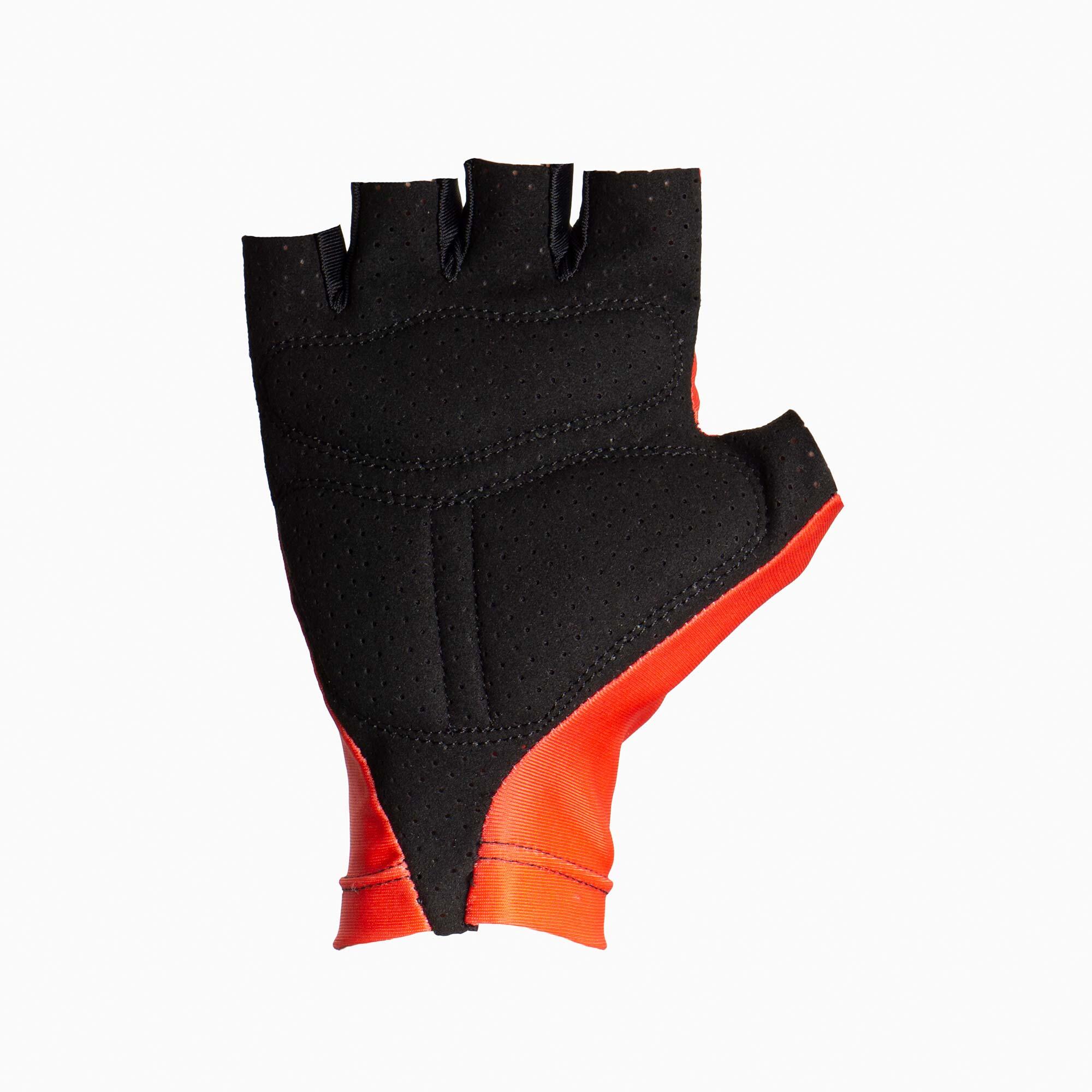 GUANTES CARRETERA CORTOS ROJO ADULTO 4CIC 2/3
