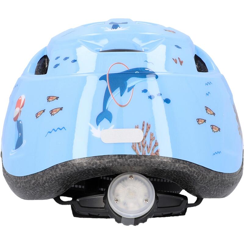 Kask rowerowy dziecięcy Fischer Dolphin XS/S z oświetleniem