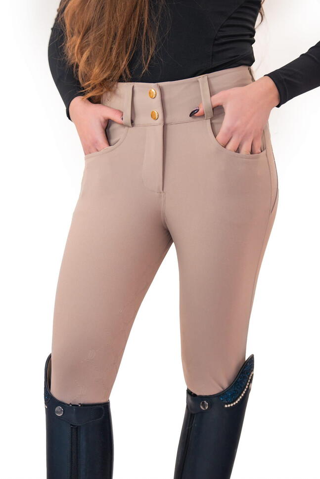 Legginsy do jazdy konnej JD ATTACK z pełnym lejem silikonowym Cilla