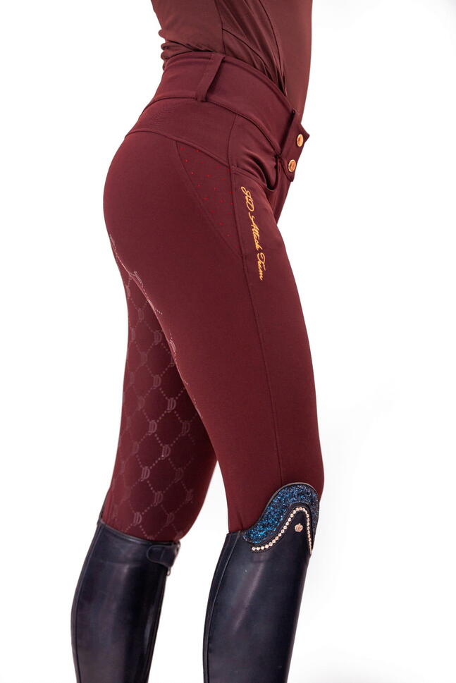 Legginsy do jazdy konnej JD ATTACK z pełnym lejem silikonowym Cilla
