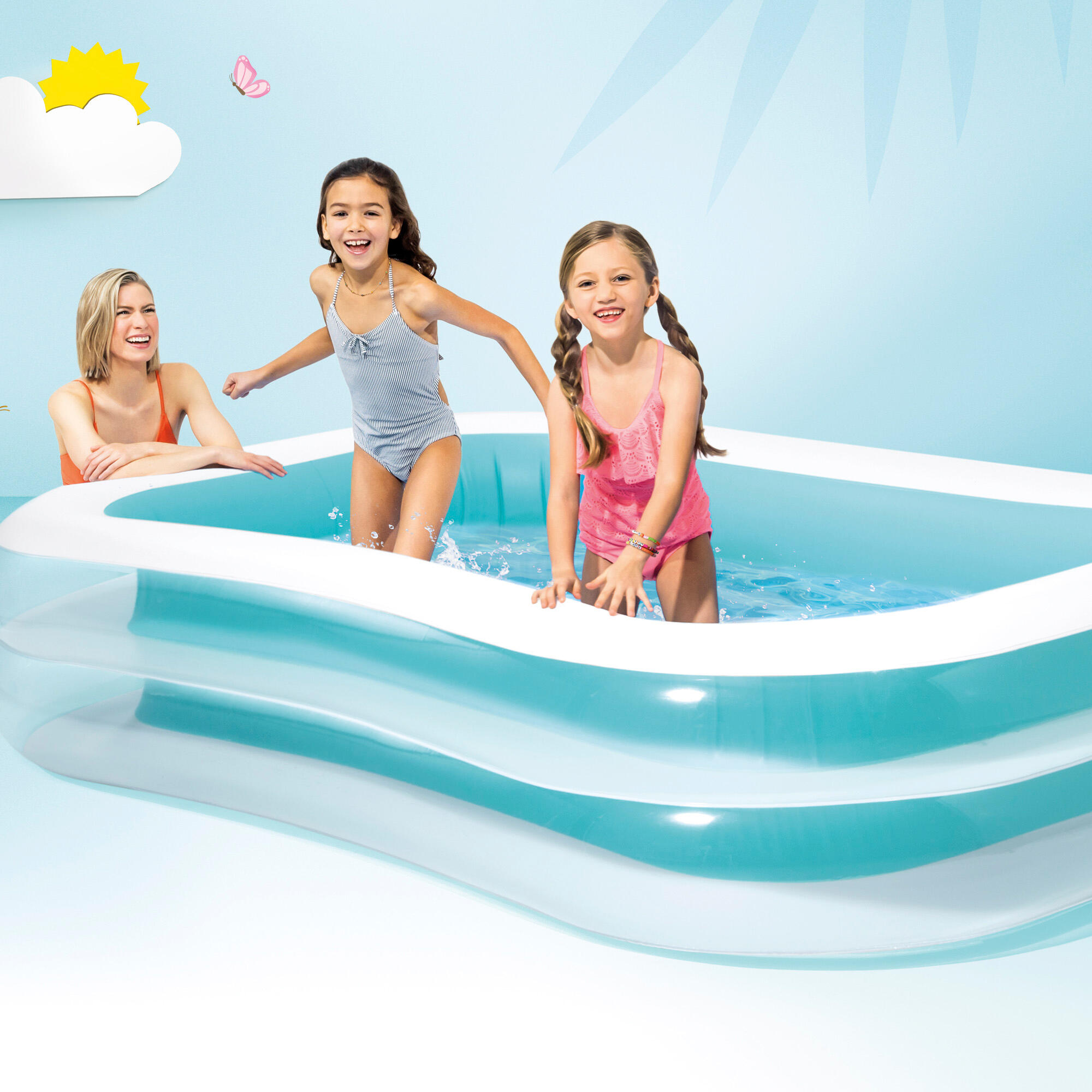 262 x 175 x 56 cm Intex Familiezwembad rechthoekig 7/7