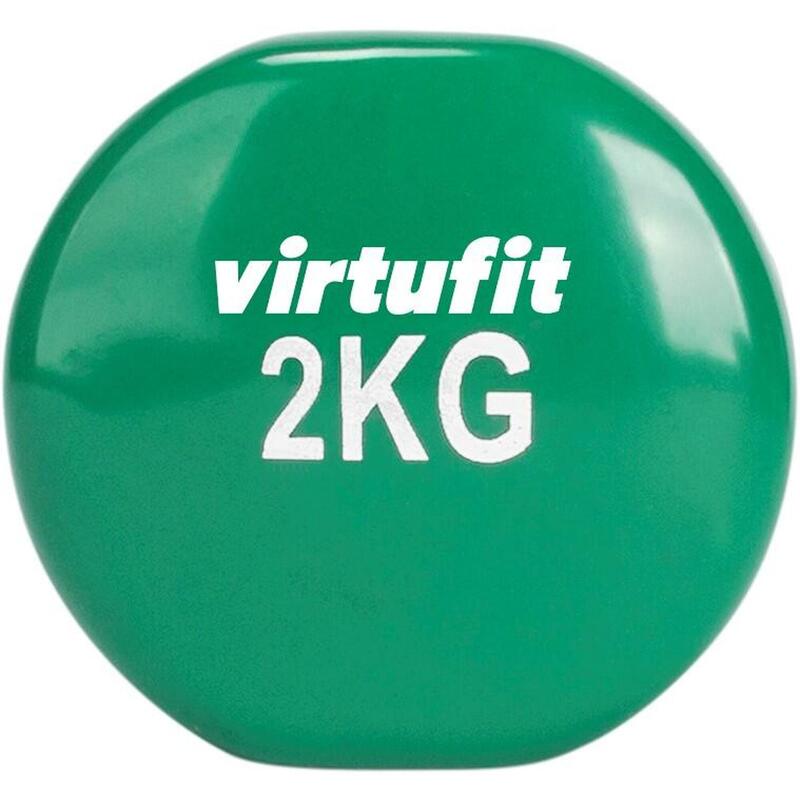 Vinyl Kurzhantel - Professionell - 2 kg - Grün