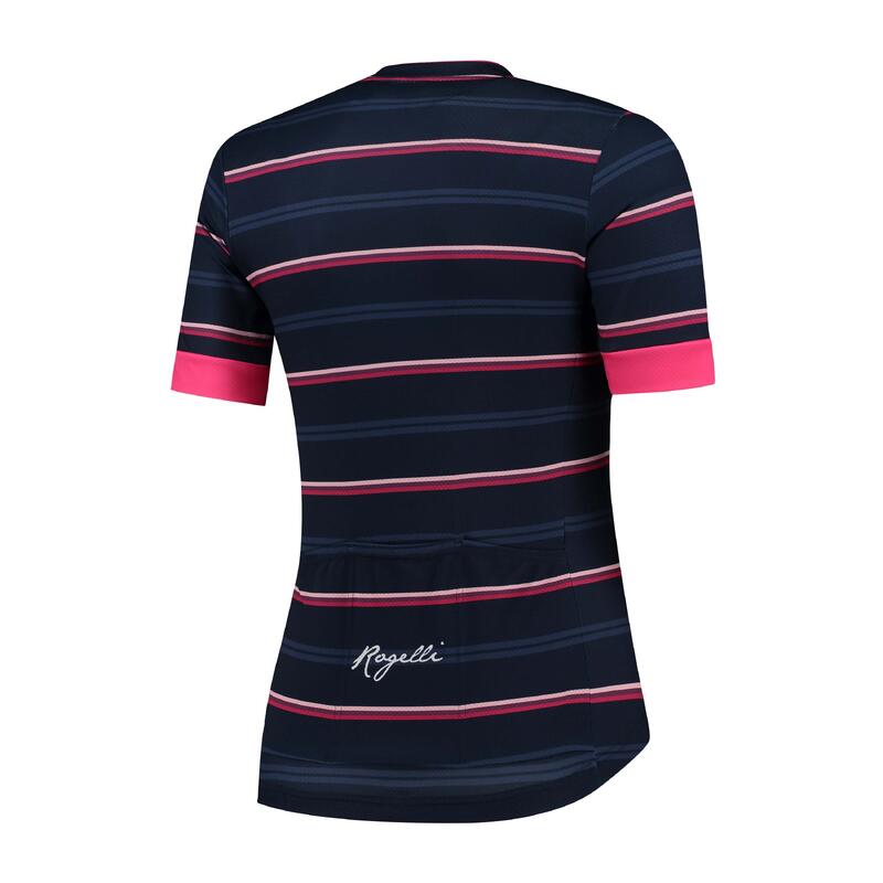 Maillot Manches Courtes Velo Femme - Stripe