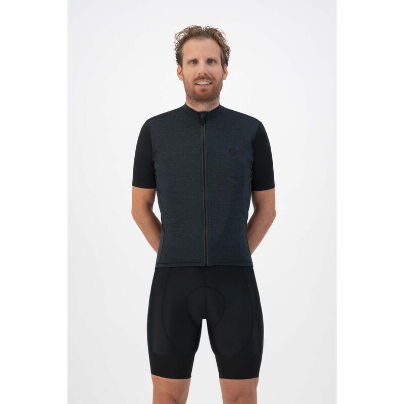 Maillot Manches Courtes Velo Homme - Melange