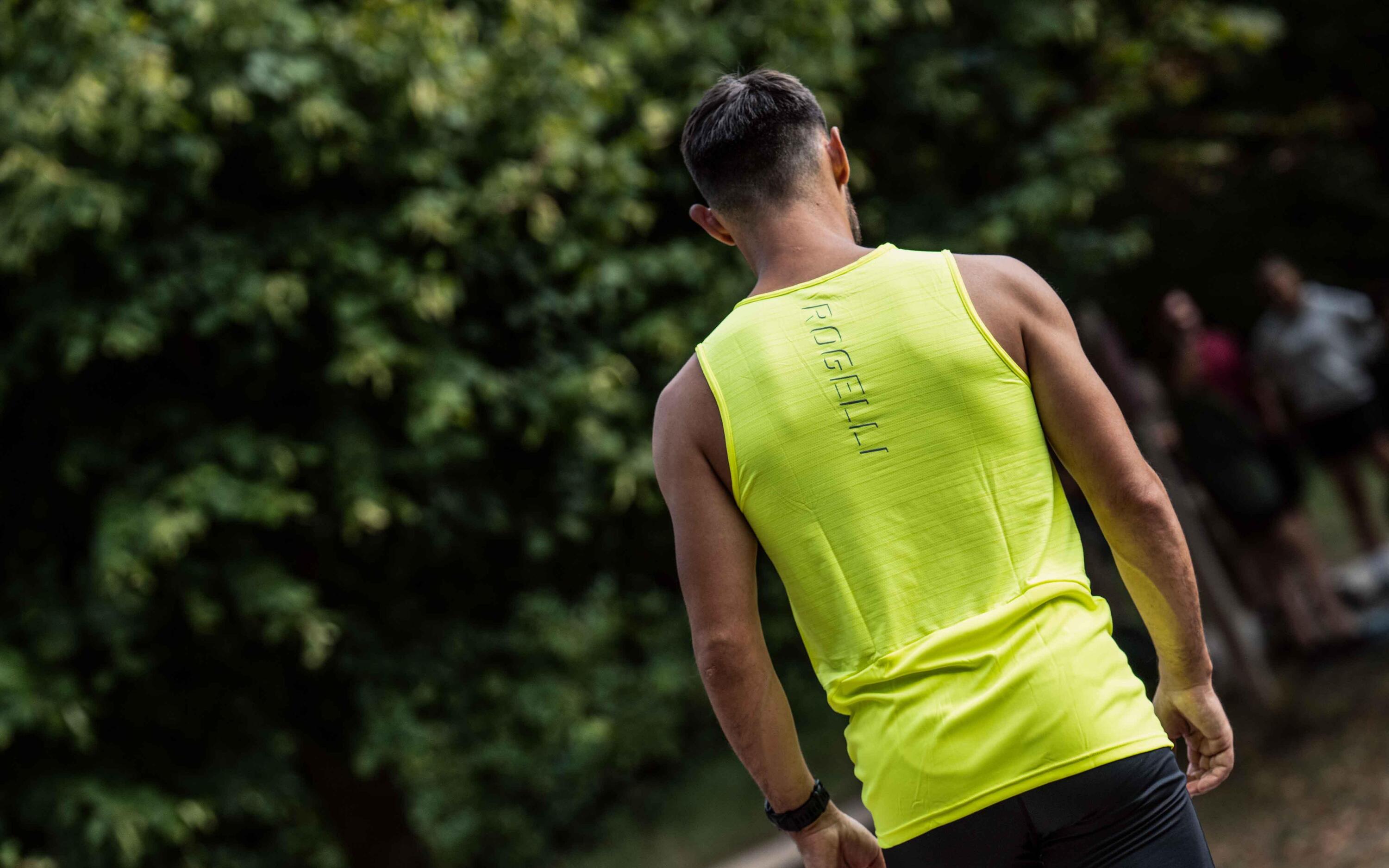 Hardloopsinglet Heren Ademend Mouwloos Hardloopshirt Core 6/7