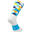 Coll De Rates Blue Adult Unisex Cycling Socks - White/Blue/Multi
