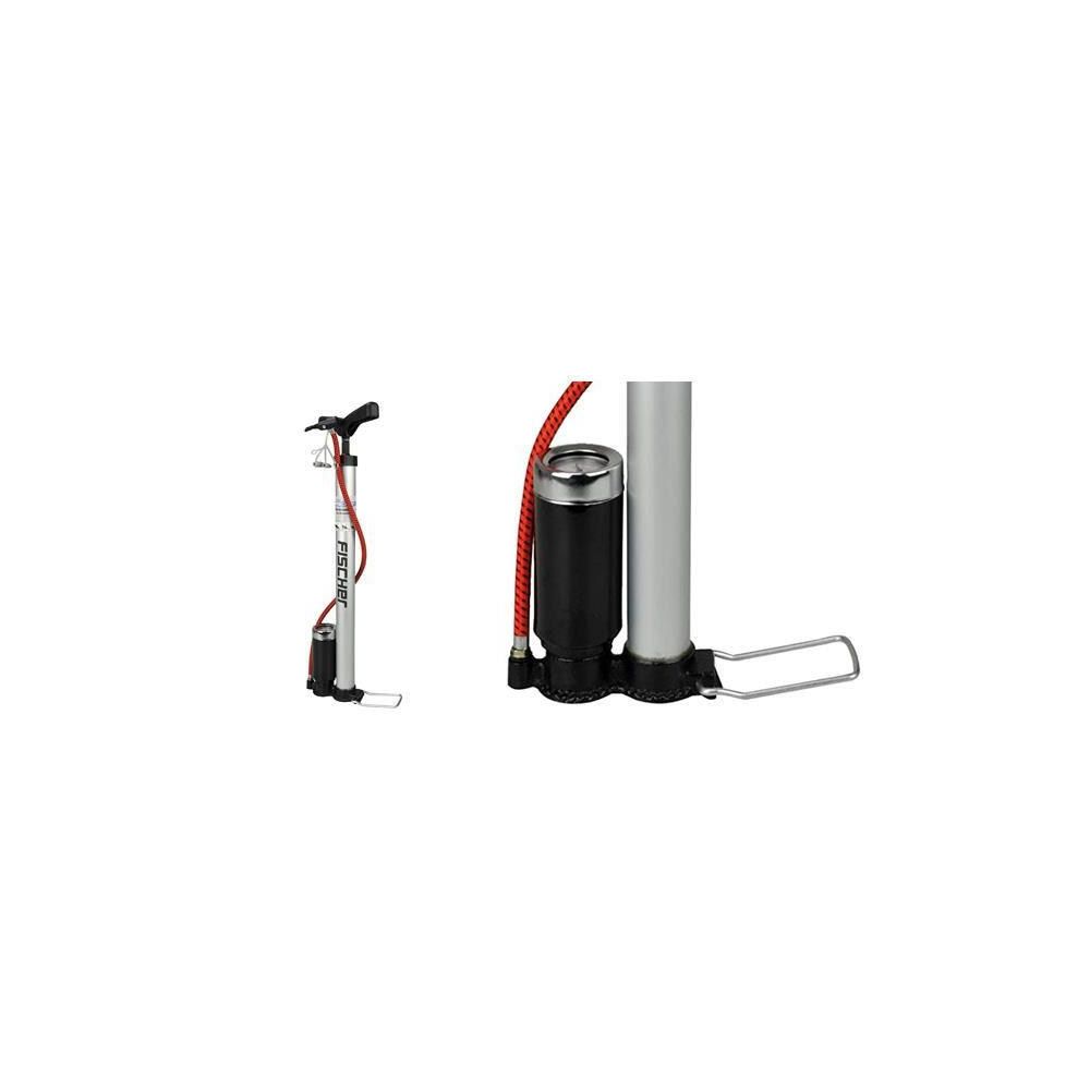 FISCHER Standpumpe Aluminium mit Manometer 5/5