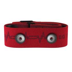 Élastique ceinture cardio - Antidérapant, Boucle de sécurité - Pro Strap Rouge