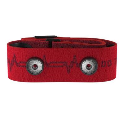 Borstband voor hartslagmeter pro strap - antislip. stevige gesp - red beat