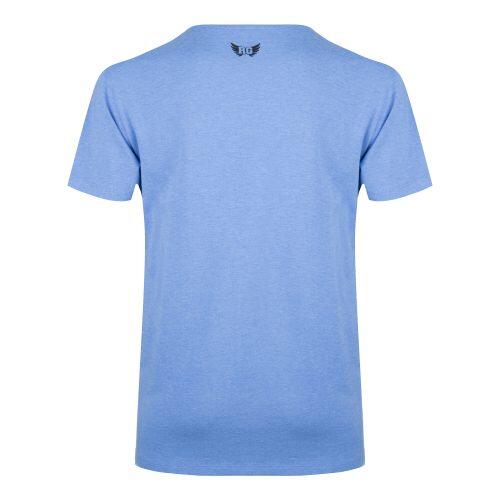 T-shirt Moksha - Col en V à la hanche, doux et confortable - Bleu