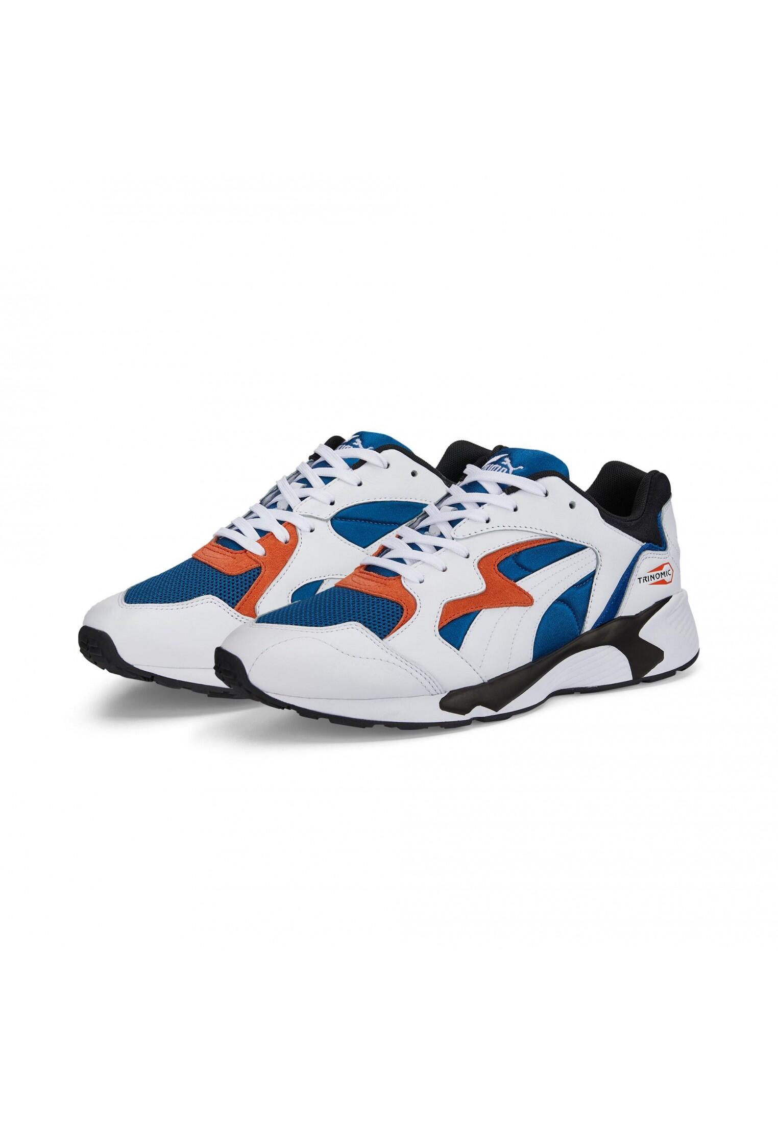 Zapatillas Deportivas de Cuero Prevail para Hombre Blanco, Rojo, Azul 3/5
