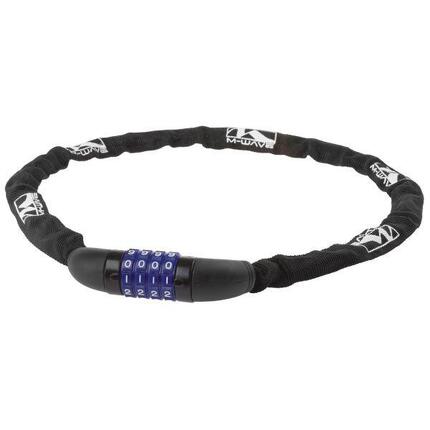 Cadenas À Chaîne Avec Serrure À Combinaison Ø3,5*900Mm - Noir