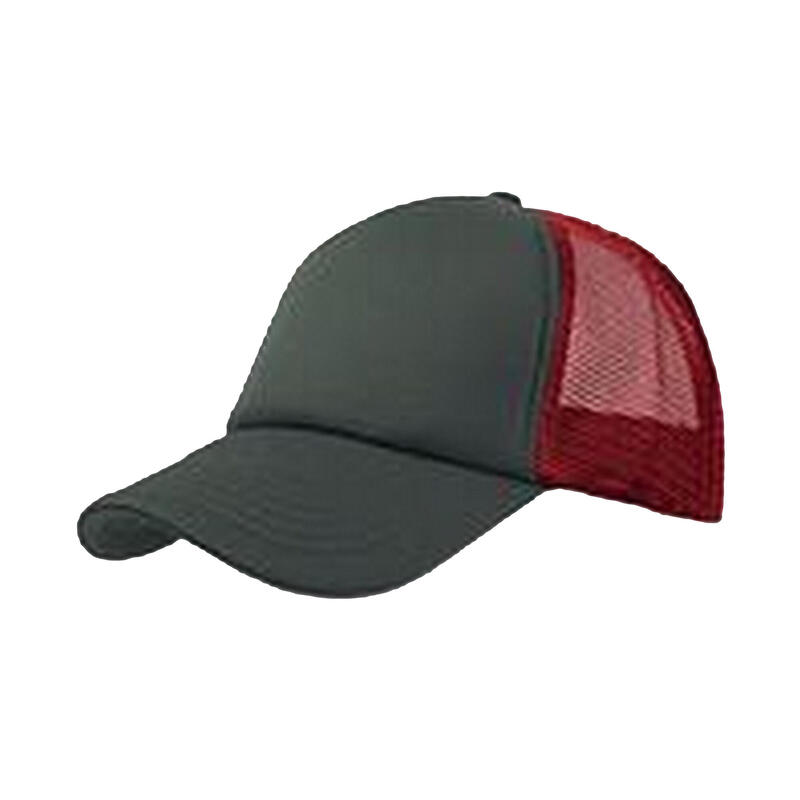 Lot de 2 casquettes RAPPER Adulte (Gris / rouge)